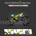 cqcy FR100 Full Suspension 24 Speeds Folding Mountain Bike in Aluminium Frame Disc Brakes For Men - B078S18C49